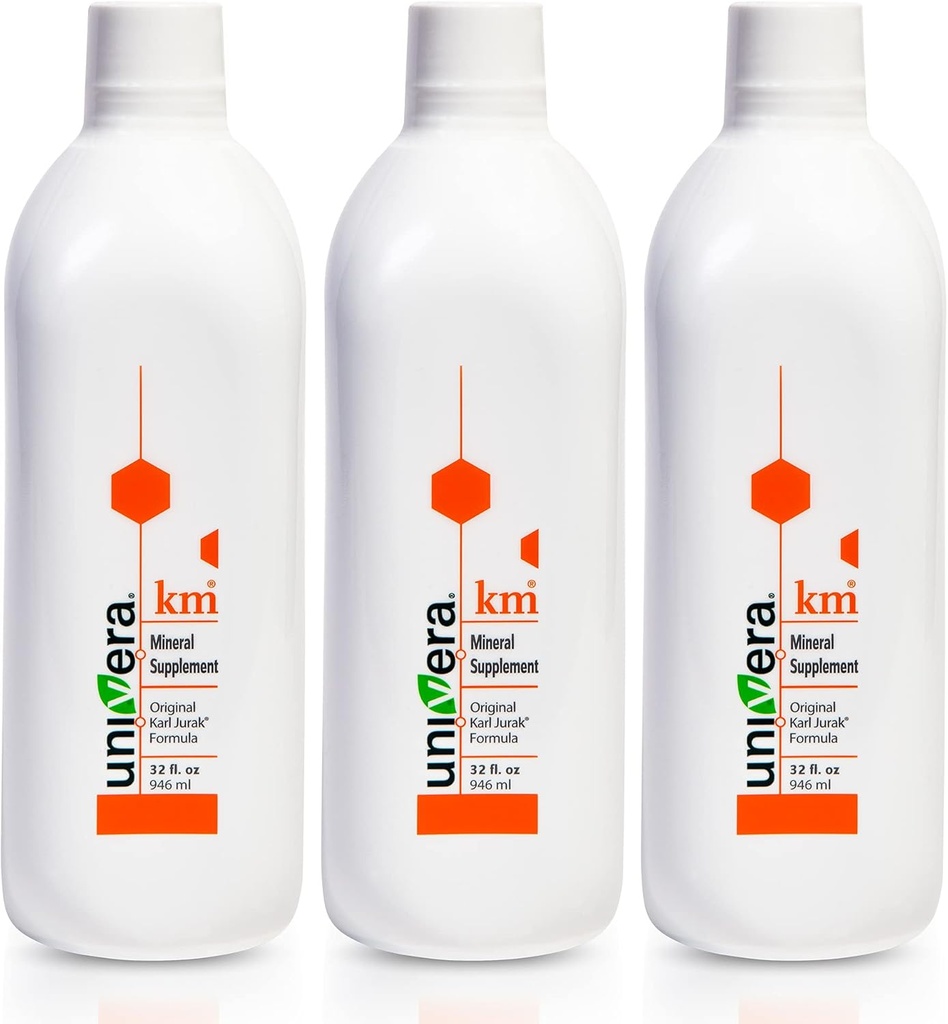 Univera KM 광물 보충 | 오리지널 Karl Jurak 공식 | 칼륨과 비타민이 풍부 | pH 밸런스를 안정화 | 소화 + 영양 흡수 지원 | 천연 Phytonutrients | 90 Day Supply