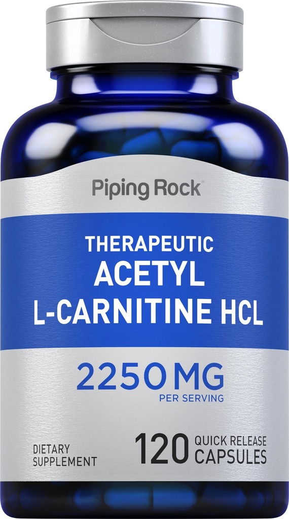 배관 락 아세틸 L 카르니틴 HCL | 2250mg | 120 캡슐 | 치료 보충교재 | 비 GMO, 글루텐 무료
