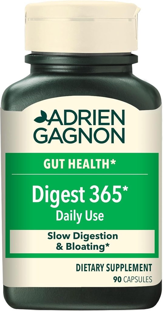 Adrien Gagnon - Digest 365 Natural Digestive Enzymes Complex, Digestion Supplement Gas 및 Bloating Relief, Restore Gut Health - 90 카운트