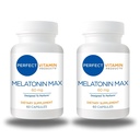 60mg 여분 힘 Melatonin MAX - 높은 노출량 Melatonin는 이 중요한 호르몬의 Amply 공급을 지킵니다 - 100% 약 자유로운, Vegan, 비 GMO, 글루텐 자유로운 (120의 캡슐 2 팩)