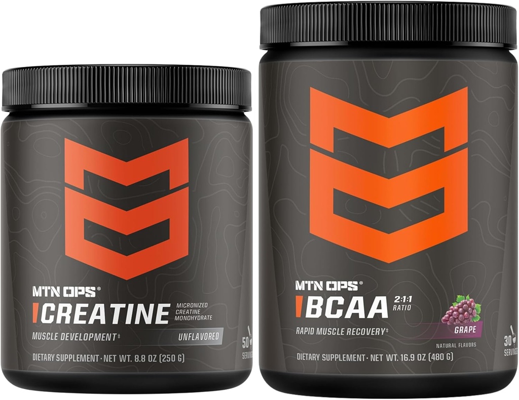 MTN OPS 크레아틴 + BCAA 아미노산 포도 뭉치