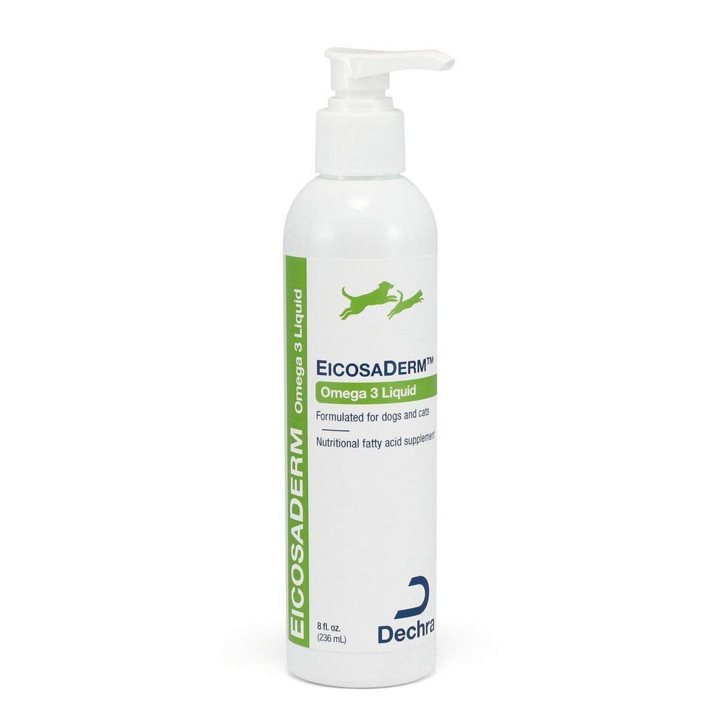 Dechra EicosaDerm Omega 3 액체 개 및 고양이 - 영양 지방산 보충, 8 Fl Oz (팩 1)