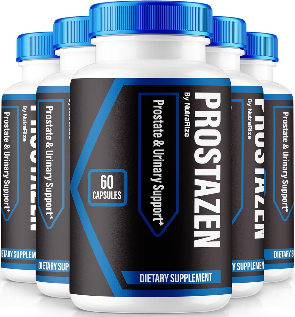 NutraRize (5 팩) Prostazen 캡슐, Prostate Health, Prostazen Plus Premium Formula, Prostazen for Healthy Prostate, Prosta Zen Pastillas Review (300 캡슐)을 지원하는 공식 Prostazen 알약