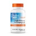 의사 최고의 높은 효능 Serrapeptase, 지원 Sinus 건강 120,000 SPU, 비 GMO, Vegan 90 Veggie 모자