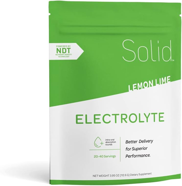 솔리드 라운드 Electrolyte 정제, 80/pk (레몬 - 라임)