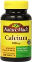 Nature Made 칼슘 600 mg with Vitamin D3 for Immune Support, Tablets, 60 Count, Bone Strength (Pack of 3) 지원