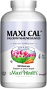 Maxi 건강 칼슘 1000 mg 보충 비타민 D3 (1000 IU)와 마그네슘 (500 mg) - 남자와 여자를 위한 뼈, 이 및 합동 지원 - 360 캡슐 - Maxi Cal