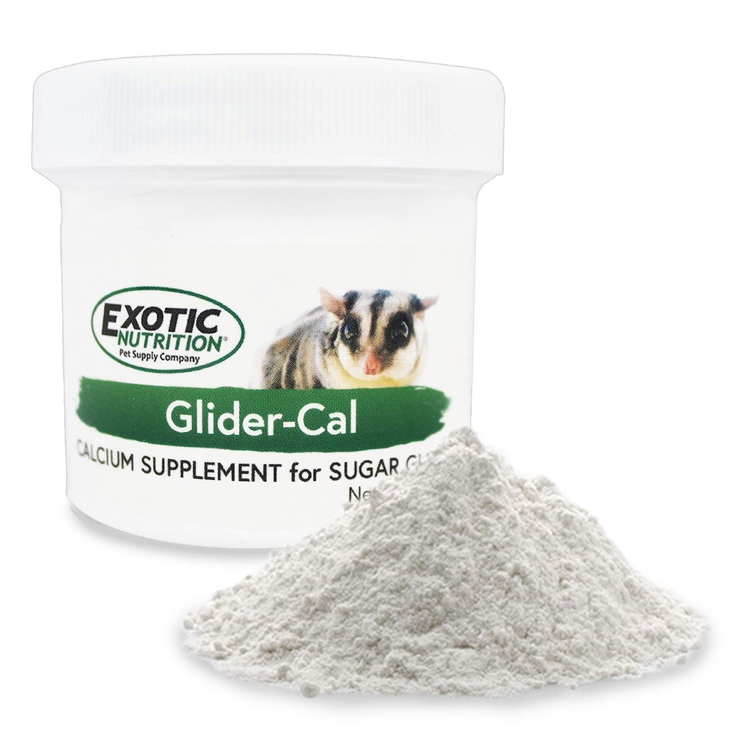 Exotic Nutrition Glider-Cal (3.5 oz.) - 설탕 글라이더에 대한 칼슘 보충 - 힌 드 레 분해 방지