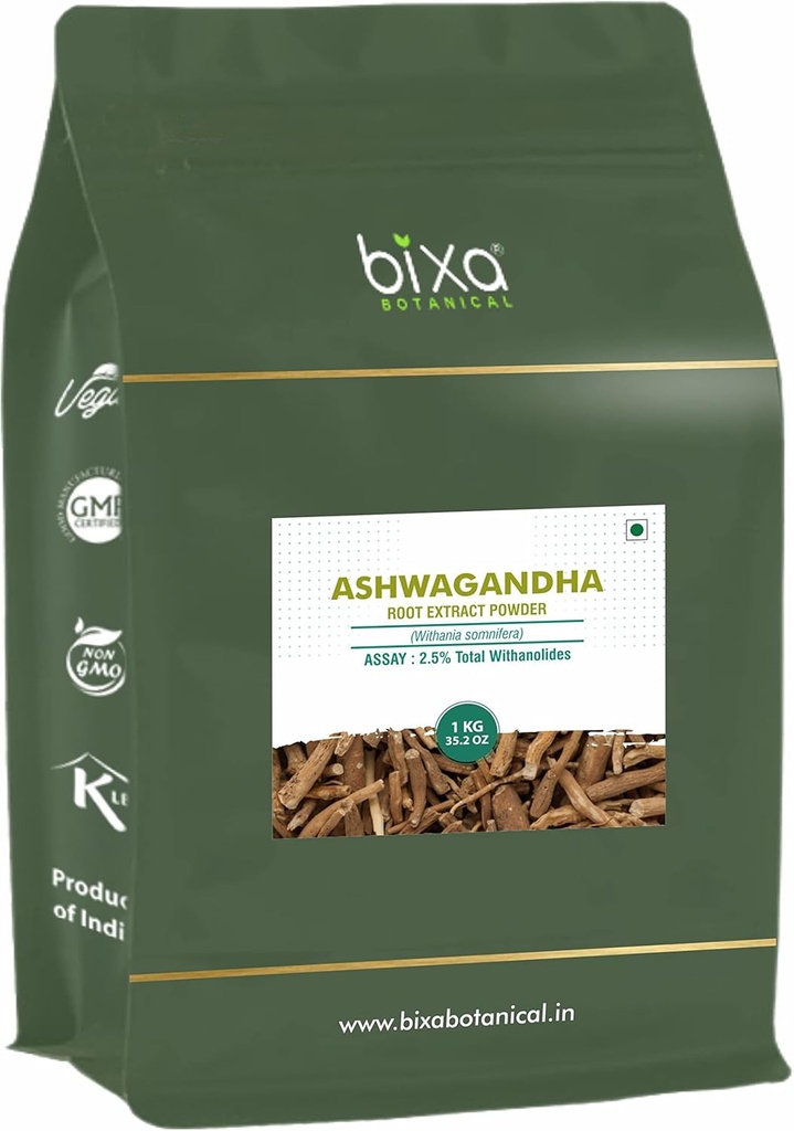 bixa BOTANICAL Ashwagandha 뿌리 건조한 추출물 - 2.5% Gravimetry (35.2 Ounce (1의 포장)에 의하여 총 withanolides