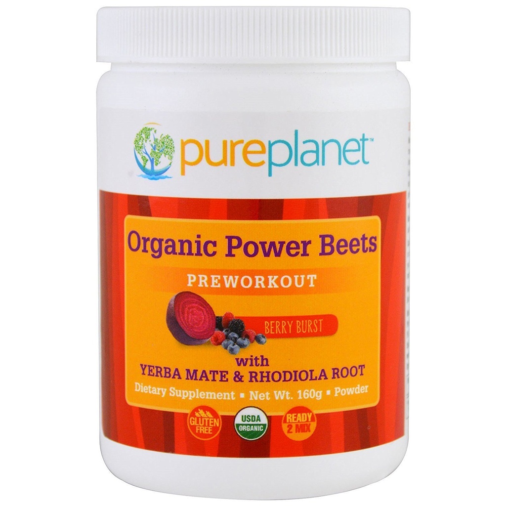 순수한 행성 유기 힘 Beets Preworkout 베리 Burst 160 g
