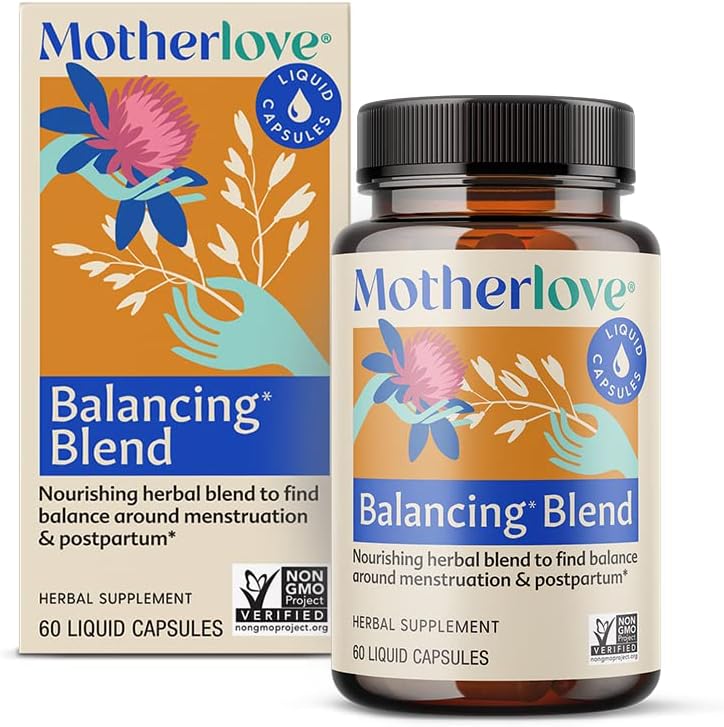 Motherlove 균형을 잡는 혼합 (60 액체 모자) 기간 & Postpartum Hormonal 건강-Non-GMO, 유기 허브, Vegan, Kosher를 위한 초본 보충교재