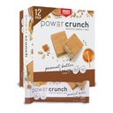 Power Crunch Protein Wafer Bar, 맛있는 맛과 높은 단백질 스낵, 땅콩 버터 꿀, 1.4 Ounce (12 개)