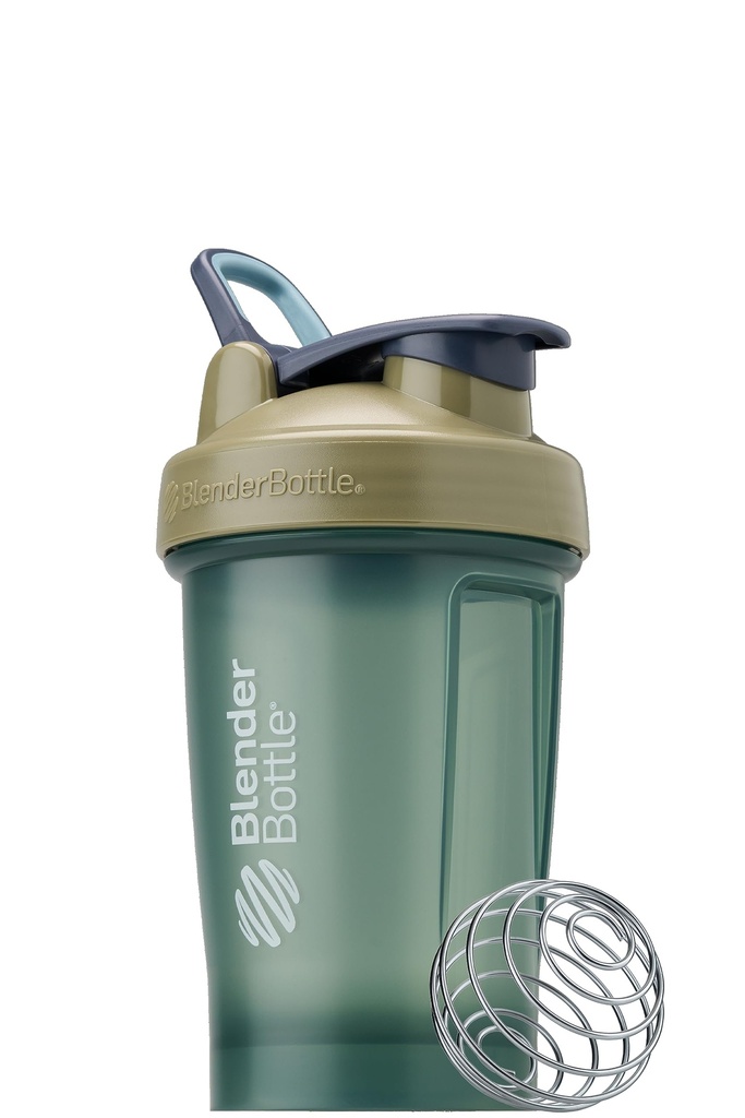 BlenderBottle 고전적인 V2 셰이커 병은 단백질 셰이커 및 전 운동, 20oz, 풀 컬러 탄을 위해 완전히 합니다