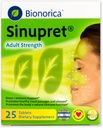 Sinupret 성인 힘 Sinus + 면역 지원 모든 자연, 빠른 행동 초본 Nasal 통행 & 면역 부스트 Verbena & Elder 꽃과 보충 - 25 정제