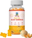 5 mg Melatonin Gummies, 성인을위한 수면 지원, 수면을위한 Melatonin 보조제, 60 Cantaloupe-Flavored Gummies