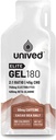 Unived Elite Gel 180-2 : 1 베타 Alanine 및 Essential Electrolytes가있는 단순 및 복합 캐비티의 비율 - Endurance Athletes Runners 및 Cyclists -180kcal - Cocoa Sea Salt - 50mg Caffeine - 6 팩