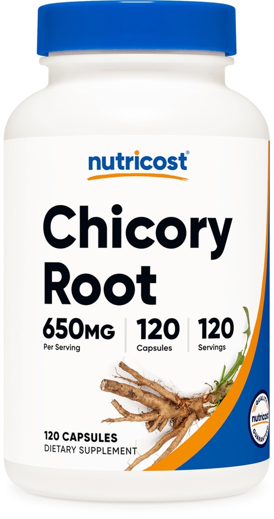 캡슐 당 Nutricost Chicory 뿌리 650mg - 120 식물 기초를 두는 캡슐, 비 GMO, 글루텐 자유로운