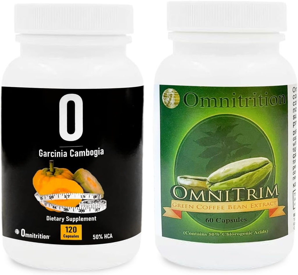 Omnitrition 보충교재 장비: 녹색 커피 콩 추출물 (60의 캡슐)와 Garcinia Cambogia (120의 Veggie 캡슐) | Vitality를 위한 산화 Rich | 순수한 공식, 첨가물 없음