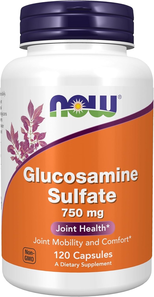 지금 식품 보충제, 글루코사민 황산 750 mg, UL 다이어트 보충 인증, 120 Veg 캡슐