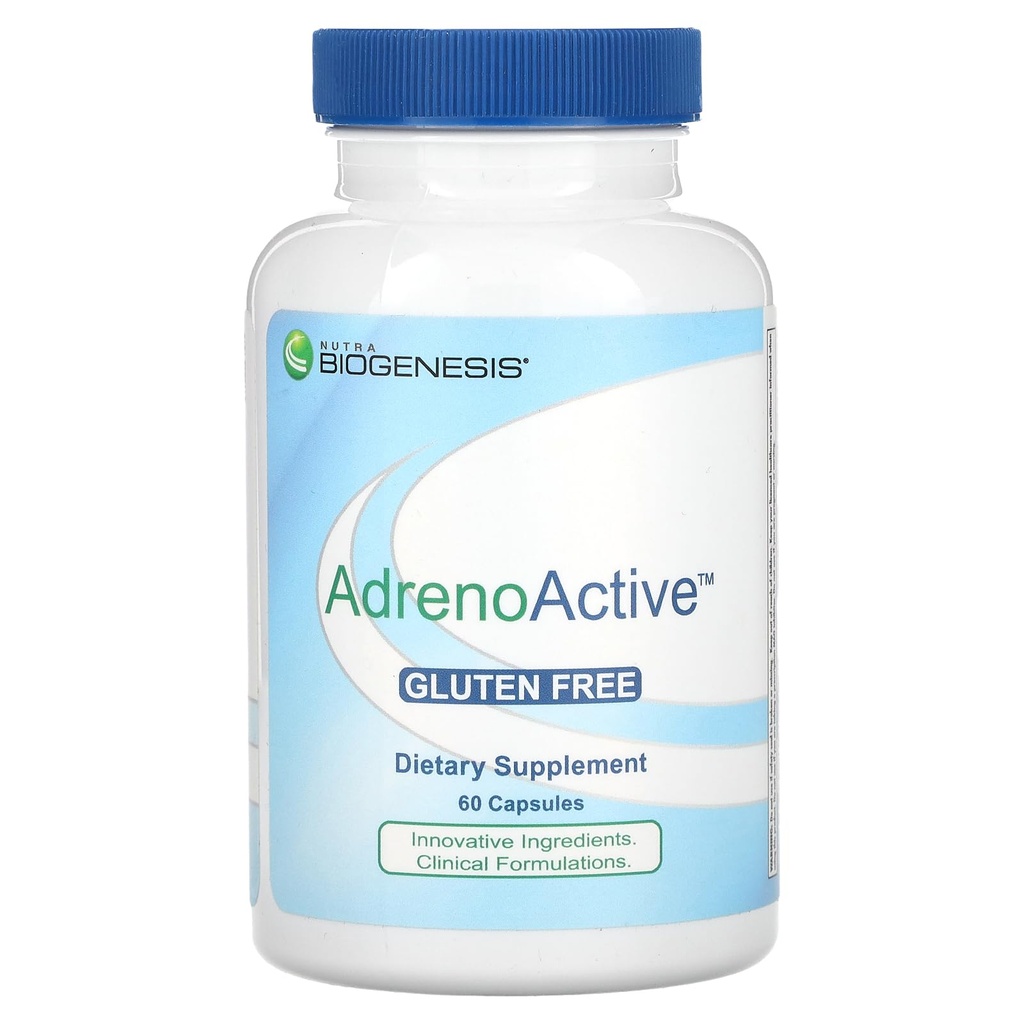 Nutra BioGenesis AdrenoActive - 건강한 스트레스 응답을 지원합니다 - 글루텐 무료 - 60 캡슐