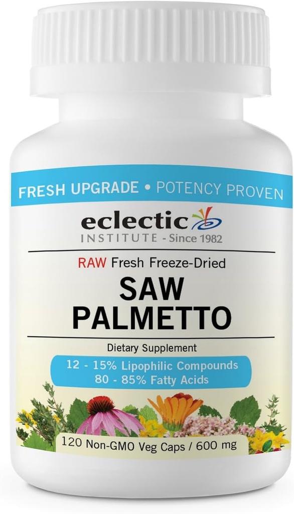 Eclectic Saw Palmetto 600 Mg Fduv, 블루, 240 개