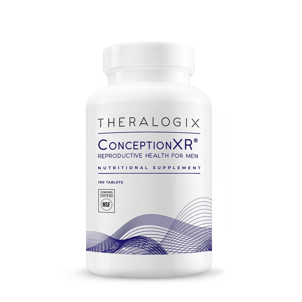 Theralogix ConceptionXR Reproductive Health For Men, Fertility Support, 남성 불임성 보충제, NSF 인증 - 180 Tabs (90 일 공급), Unflavor