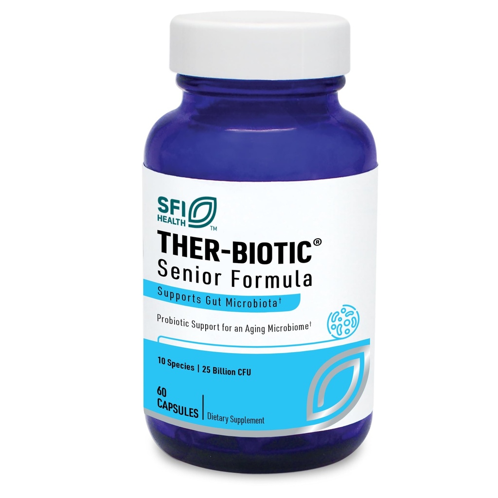Klaire Labs SFI 건강 Ther-Biotic Probiotics for Senior Men & Women Over 60 - Bifidobacterium & Lactobacillus - 성인 Probiotic - Dairy-Free (60 캡슐)