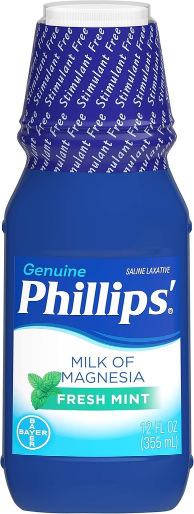 Magnesia Laxative, 신선한 Mint, 12 Fl Oz (패키지 2)의 필립스의 우유