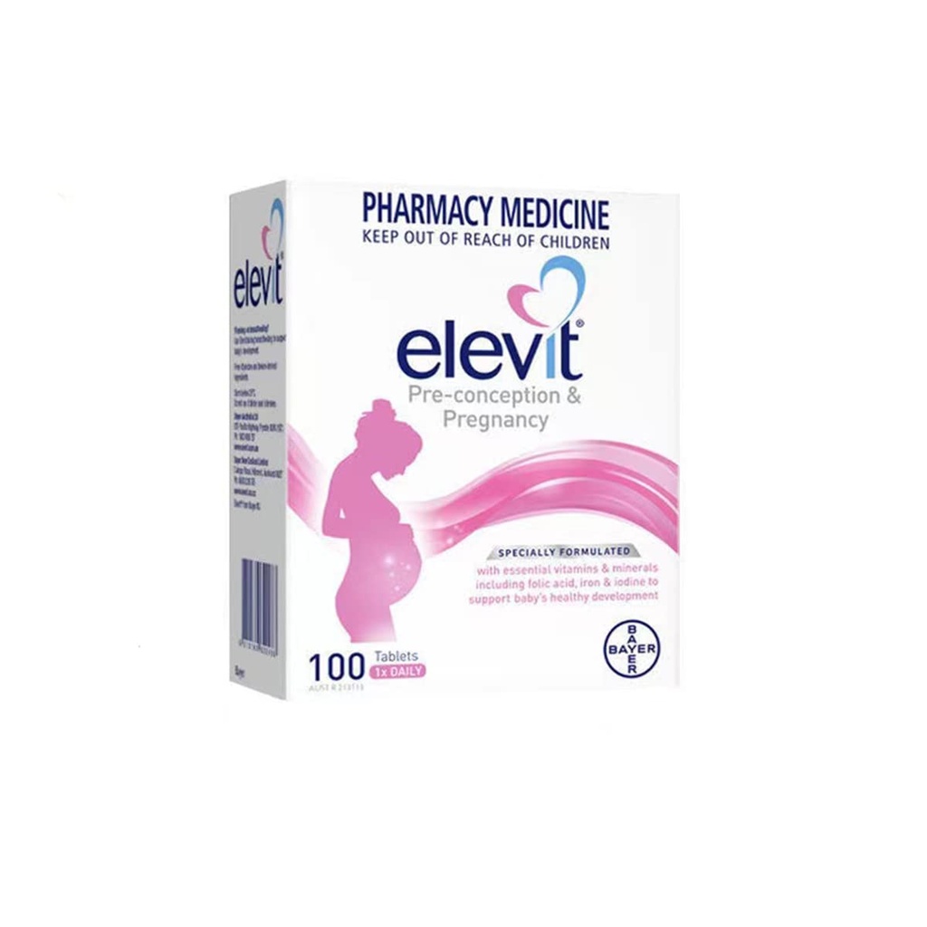 Iodine 100s 표준 선박을 가진 Elevit TAB