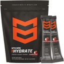 MTN OPS Hydrate 전해질 분말 음료 혼합, 20 단일 서빙 온-고 전해질 팩 1000mg 이상 서빙 당 Electrolytes, Strawberry 코코넛