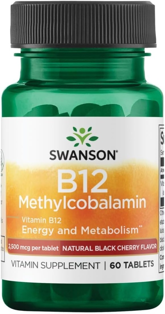 Swanson Methylcobalamin 높은 흡수 비타민 B-12 2.5 밀리그램 60 탭