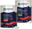 Gnarly 영양 Gnarly Preworkout Strawberry Lemonade (14.82oz) BCAAs 레몬 Lime (10.58oz)