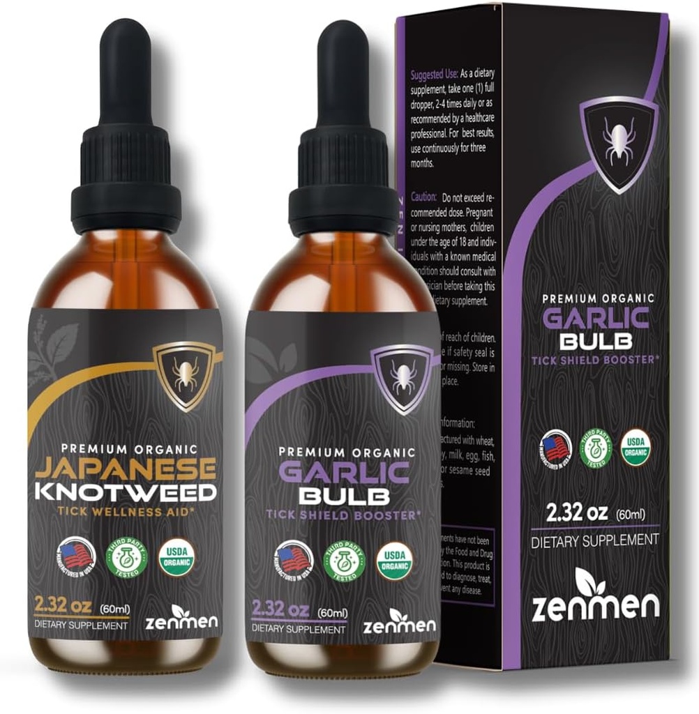 Zenmen Immune 지원 번들 : 일본어 Knotweed 및 마늘 주석