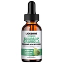 1개의 팩 3000MG Soursop Graviola 세포 지원 &Regeneration, lmmune, Gut, 산화 방지제, 계류, 휴식, 간결 및 수면 Zzz - Soursop Graviola 잎 추출물, 바다 모스, 심황 - 2Fl Oz