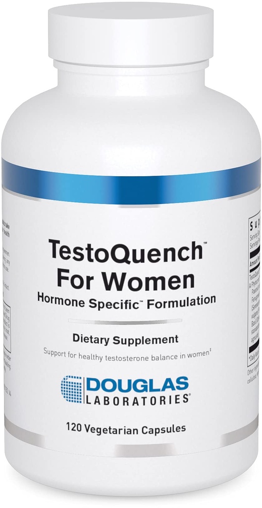 여성을 위한 더글러스 Laboratories TestoQuench - 기억, 피부, 머리 & 심장 건강 보충교재 * - 톱 팔로토, Holy Basil & Fennel Seed - 120 채식 캡슐