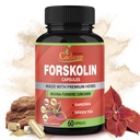 Forskolin는 Turmeric Curcumin, Arjuna, Garcinia Cambogia, 녹차 - 60 캡슐과 캡슐을 보충합니다.