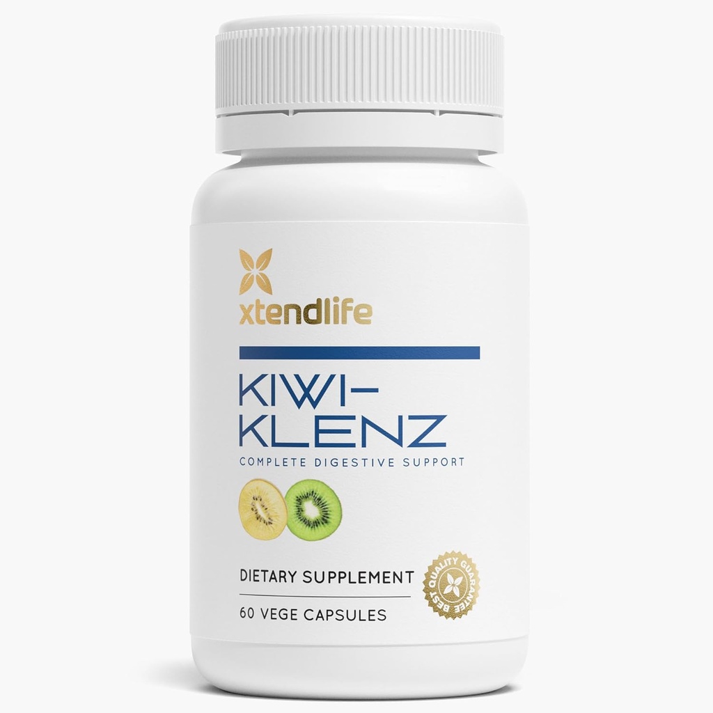 Xtendlife Kiwi-Klenz Digestive and Gut Support Supplement for Bloating, 가스 및 섭취 - 건강 효소와 자연 프리 바이오 틱 - 30 일 공급