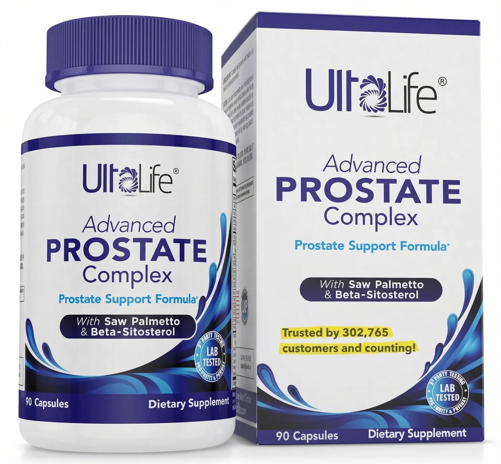 ULTALIFE는 beta Sitosterol를 가진 남자를 위한 Palmetto 전립선 보충교재를, 수면 질 & 전립선 건강 90 캡슐 승진시킵니다