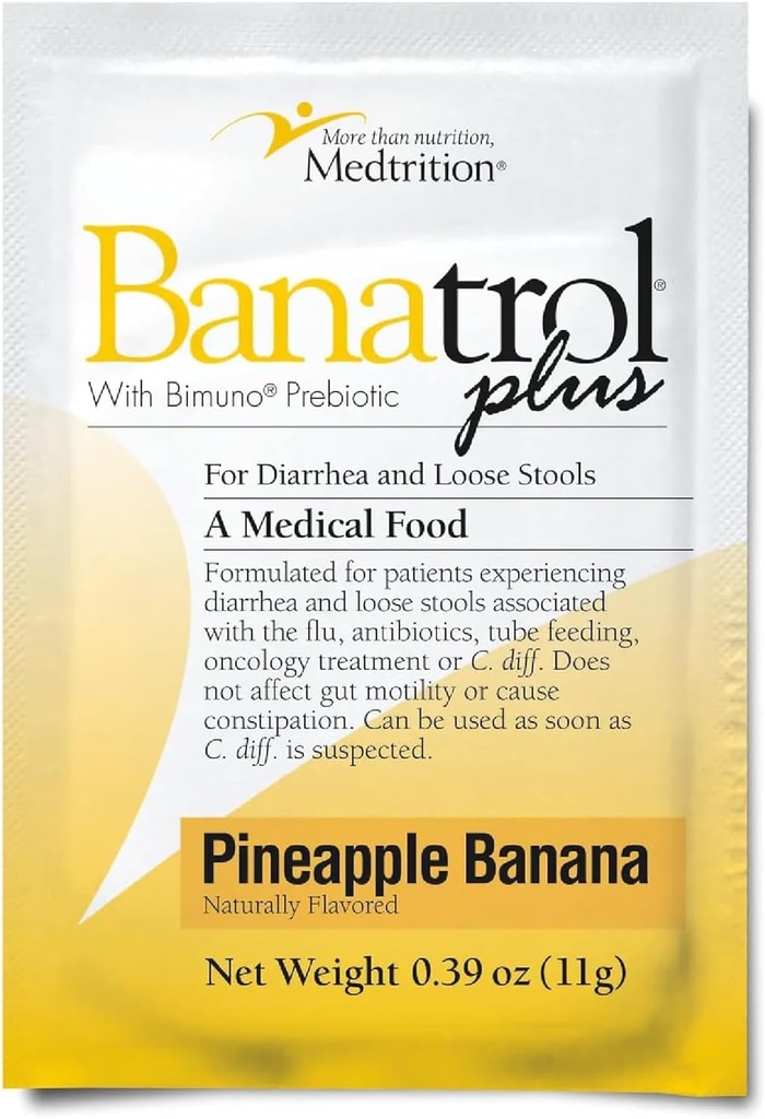 Banatrol® Prebiotics, Chronic Diarrhea, IBS, Recurring Diarrhea, Clinically Supported Medical Food, Non-Constipating, 25 서빙 (Pineapple)