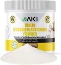 AKI Inulin 예루살렘 Artichoke 분말 (6oz/170g) 섬유 & 프리 바이오 틱, 커피, 스무디, 주스 및 기타 식사에 이상적입니다 - Vegan, 글루텐 무료 (팩 1)