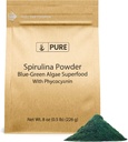 PURE ORIGINAL INGREDIENTS Spirulina 분말 (8oz) 식물 기반 완전한 단백질, 비 GMO