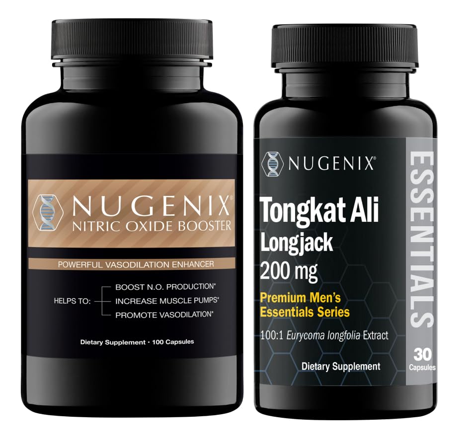 Nugenix Nitric 산화물 승압기 및 Tongkat Ali는 남자를 위해 보충합니다