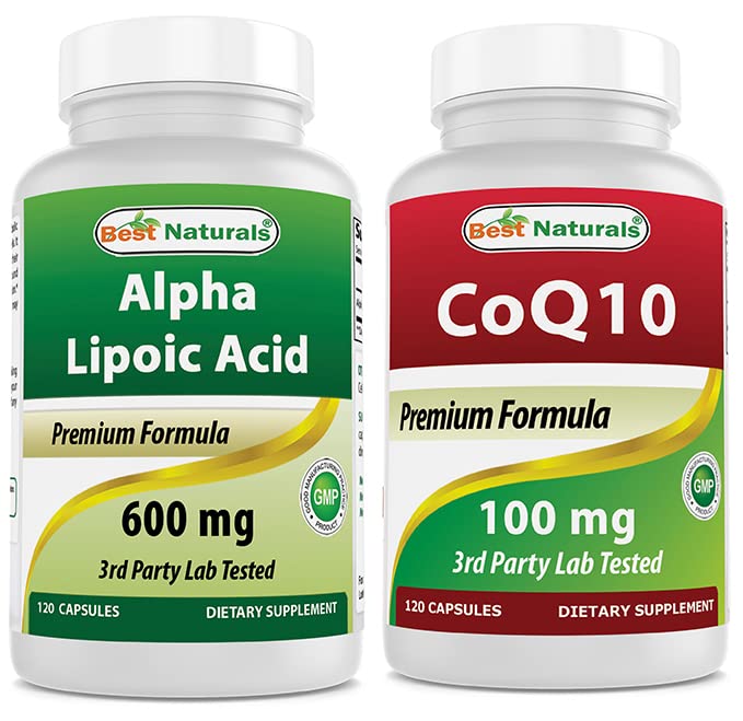 제일 자연적인 알파 Lipoic 산 600 mg & COQ10 100 mg