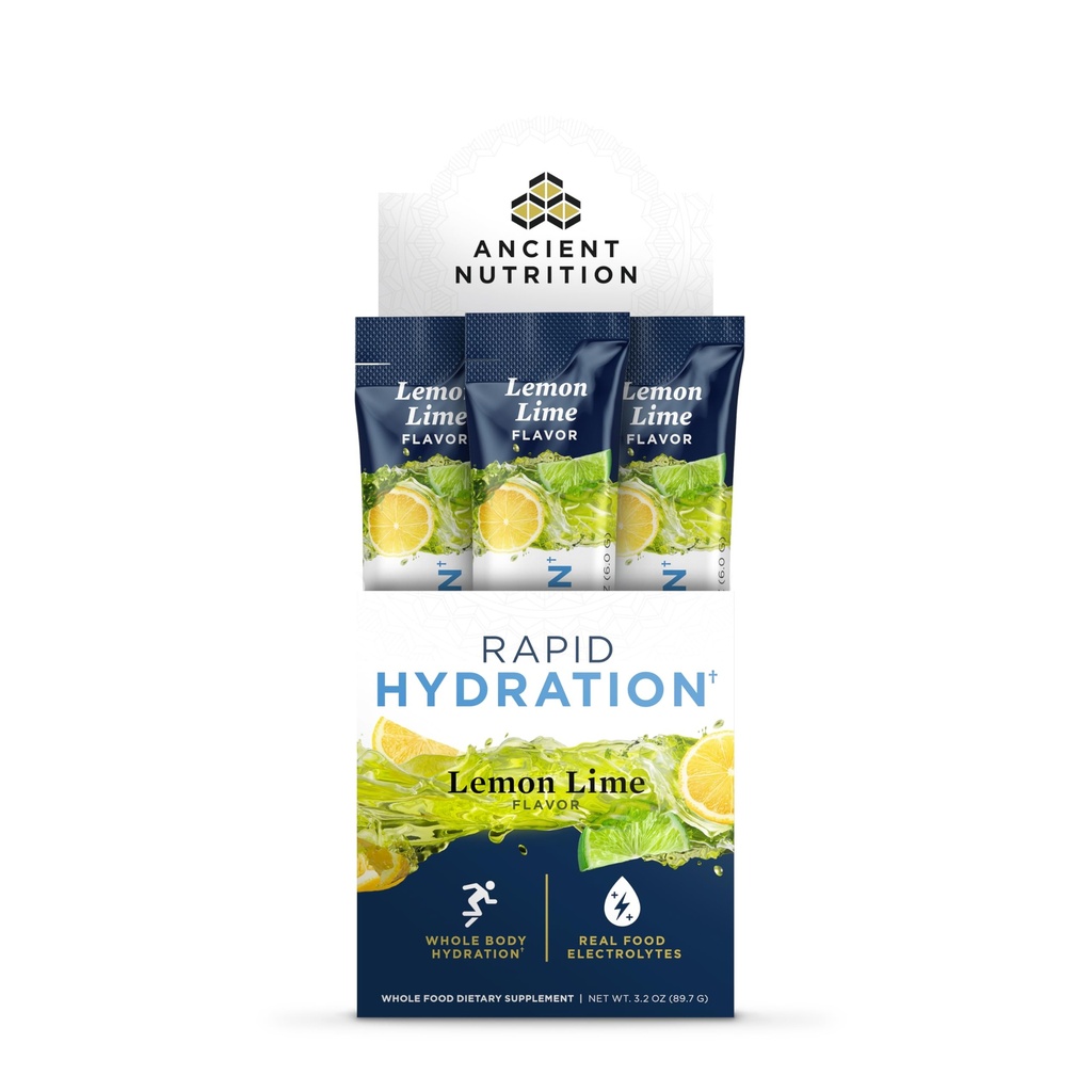 고대 영양 급속한 Hydration 분말, 레몬 Lime, 자연적인 바다 소금과 빨간 바다 조류에서 전해질, 지원 급속한 몸 Hydration 및 세포질 건강, 15의 서빙