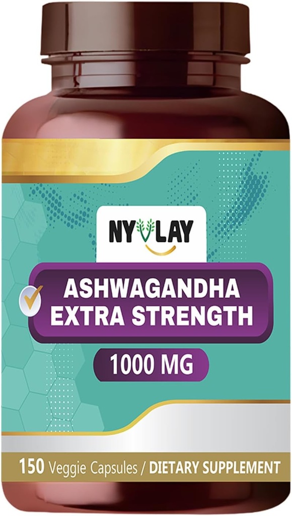 Ashwagandha 1000 MG - 150 캡슐 | May Help Stress Relief*, Energy Boost*, Immune Support* | 자연, 글루텐 프리