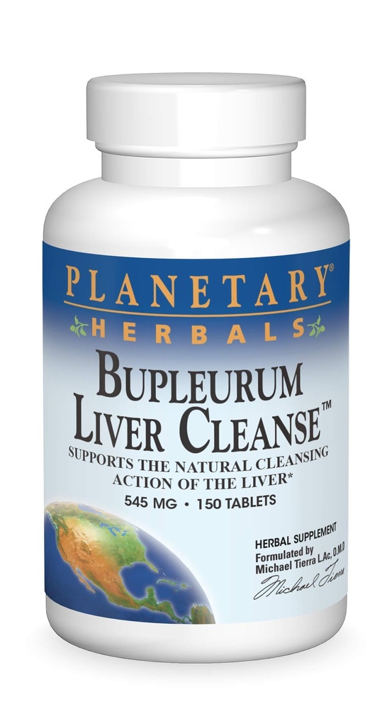 Planetary Herbals Bupleurum Liver Cleanse, Liver*, 545 mg - 150 정제의 천연 클렌징 동작 지원