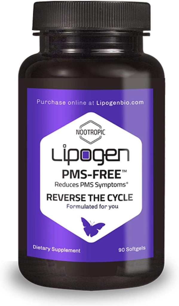PMS Relief | PMS, Mood, Stress & Hormone Balance에 대한 긍정적 인 비타민 영향 | 인스파티딜린과 인산 | PMS 지원 보충교재 : 90 softgels, 30 Days 공급