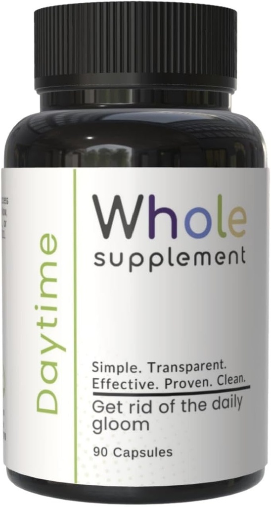 Daytime Nootropic Natural Daily Support - Brain Clarity, Brain Health, Focus, Mood 및 Energy - Lions Mane, Ashwagandha, Same, Passion Flower - 하루를 즐기십시오!