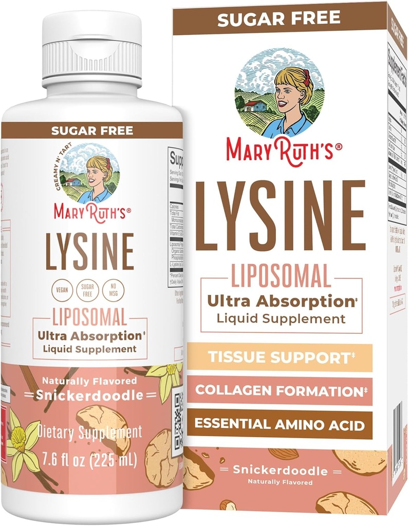 Vegan Lysine Supplement by MaryRuth's | 울트라 흡수 | Lysine 500mg | Collagen Formation Support | Immune Support Supplement | 건강 및 웰빙 | 비 GMO | 글루텐 프리 | 30 인