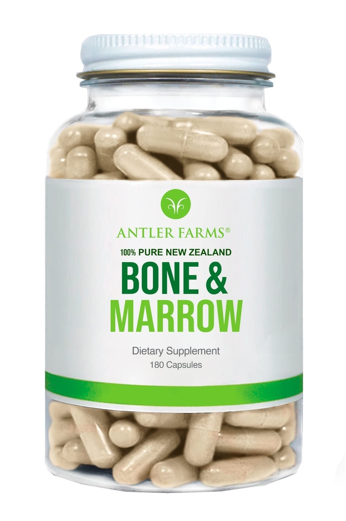 Antler Farms - 100 % 순수 뉴질랜드 뼈 및 머프, 180 캡슐, 750mg - 잔디 볶음, 풀레 전체 뼈 추출물, 냉간 가공, 건강한 필수 지방, 줄기 세포, 콜라겐, 칼슘